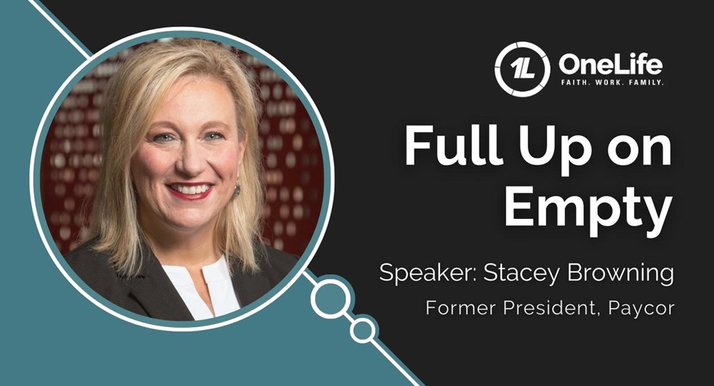 OneLife Final Friday: Full Up on Empty with Stacey Browning